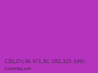 CIELCh 46.971,81.592,325.699 Color Image