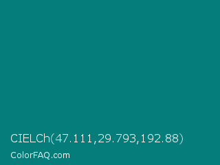 CIELCh 47.111,29.793,192.88 Color Image
