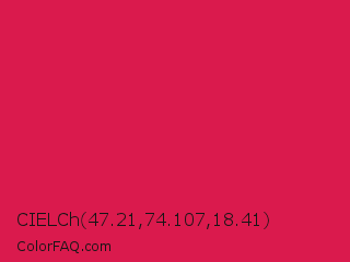 CIELCh 47.21,74.107,18.41 Color Image