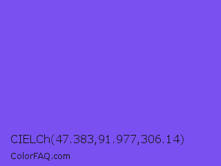 CIELCh 47.383,91.977,306.14 Color Image
