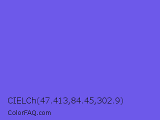 CIELCh 47.413,84.45,302.9 Color Image