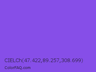 CIELCh 47.422,89.257,308.699 Color Image