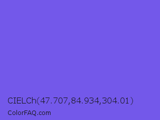 CIELCh 47.707,84.934,304.01 Color Image