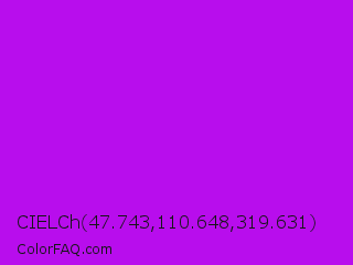 CIELCh 47.743,110.648,319.631 Color Image