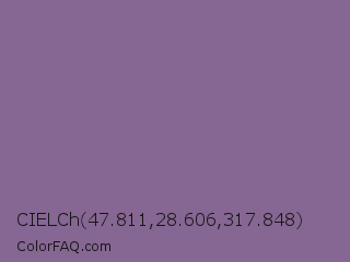 CIELCh 47.811,28.606,317.848 Color Image