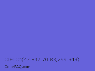 CIELCh 47.847,70.83,299.343 Color Image
