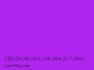 CIELCh 48.064,108.094,317.599 Color Image