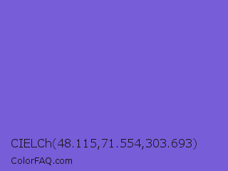 CIELCh 48.115,71.554,303.693 Color Image