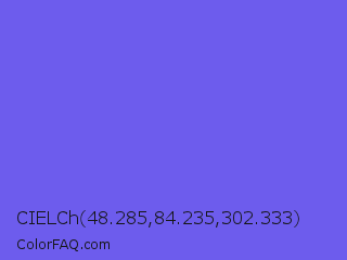 CIELCh 48.285,84.235,302.333 Color Image