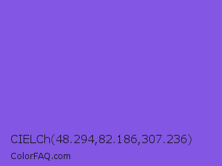 CIELCh 48.294,82.186,307.236 Color Image