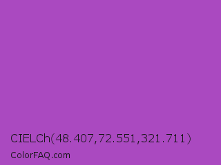 CIELCh 48.407,72.551,321.711 Color Image