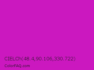 CIELCh 48.4,90.106,330.722 Color Image