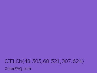 CIELCh 48.505,68.521,307.624 Color Image