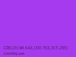 CIELCh 48.643,100.763,315.295 Color Image