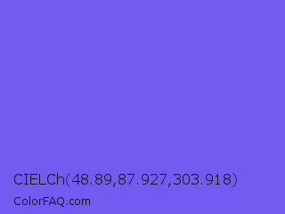 CIELCh 48.89,87.927,303.918 Color Image