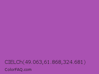 CIELCh 49.063,61.868,324.681 Color Image