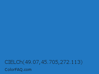 CIELCh 49.07,45.705,272.113 Color Image