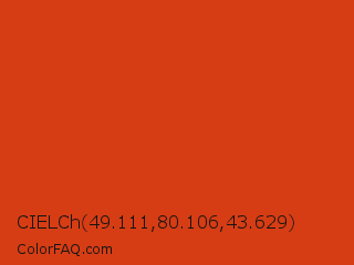 CIELCh 49.111,80.106,43.629 Color Image