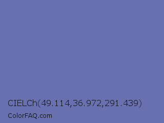 CIELCh 49.114,36.972,291.439 Color Image