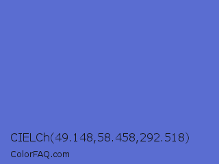 CIELCh 49.148,58.458,292.518 Color Image