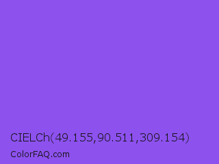 CIELCh 49.155,90.511,309.154 Color Image