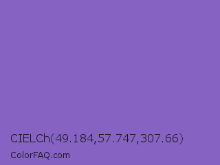 CIELCh 49.184,57.747,307.66 Color Image