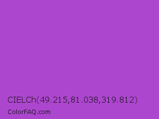 CIELCh 49.215,81.038,319.812 Color Image