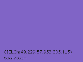 CIELCh 49.229,57.953,305.115 Color Image