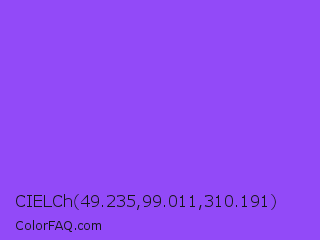 CIELCh 49.235,99.011,310.191 Color Image