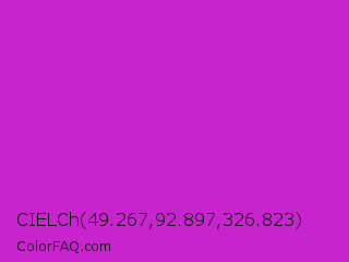 CIELCh 49.267,92.897,326.823 Color Image