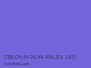 CIELCh 49.26,69.456,301.192 Color Image
