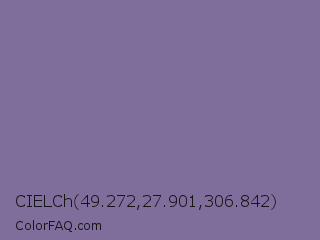 CIELCh 49.272,27.901,306.842 Color Image