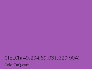 CIELCh 49.294,59.031,320.904 Color Image