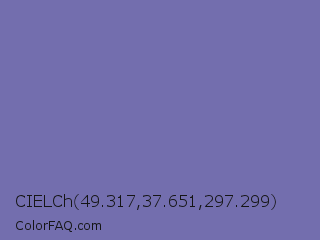 CIELCh 49.317,37.651,297.299 Color Image
