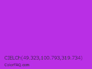 CIELCh 49.323,100.793,319.734 Color Image