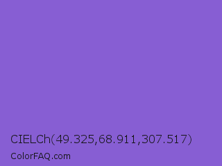 CIELCh 49.325,68.911,307.517 Color Image