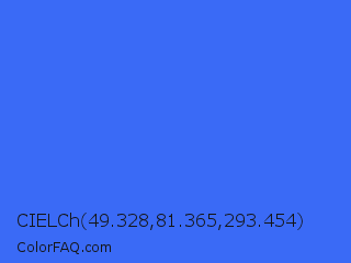 CIELCh 49.328,81.365,293.454 Color Image