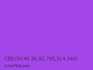 CIELCh 49.36,92.795,314.344 Color Image