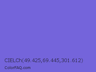 CIELCh 49.425,69.445,301.612 Color Image