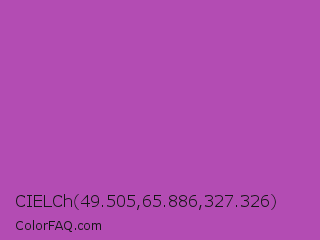 CIELCh 49.505,65.886,327.326 Color Image