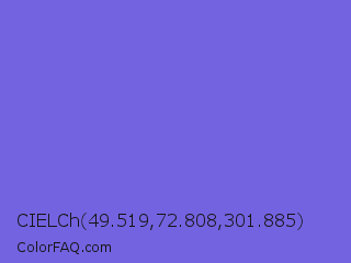 CIELCh 49.519,72.808,301.885 Color Image