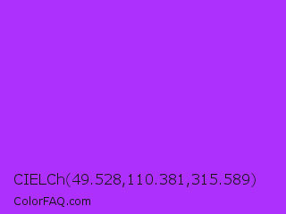 CIELCh 49.528,110.381,315.589 Color Image