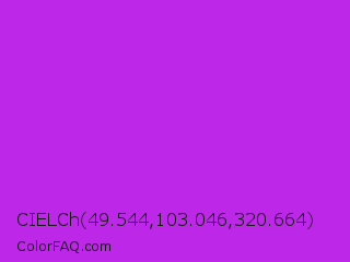 CIELCh 49.544,103.046,320.664 Color Image