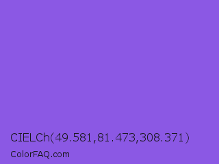 CIELCh 49.581,81.473,308.371 Color Image