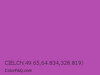 CIELCh 49.65,64.834,328.819 Color Image