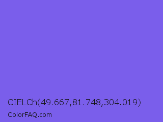 CIELCh 49.667,81.748,304.019 Color Image