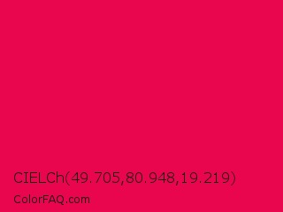 CIELCh 49.705,80.948,19.219 Color Image