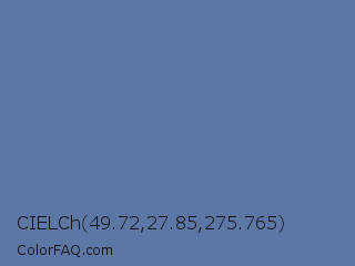 CIELCh 49.72,27.85,275.765 Color Image