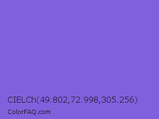 CIELCh 49.802,72.998,305.256 Color Image