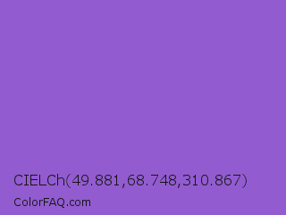 CIELCh 49.881,68.748,310.867 Color Image